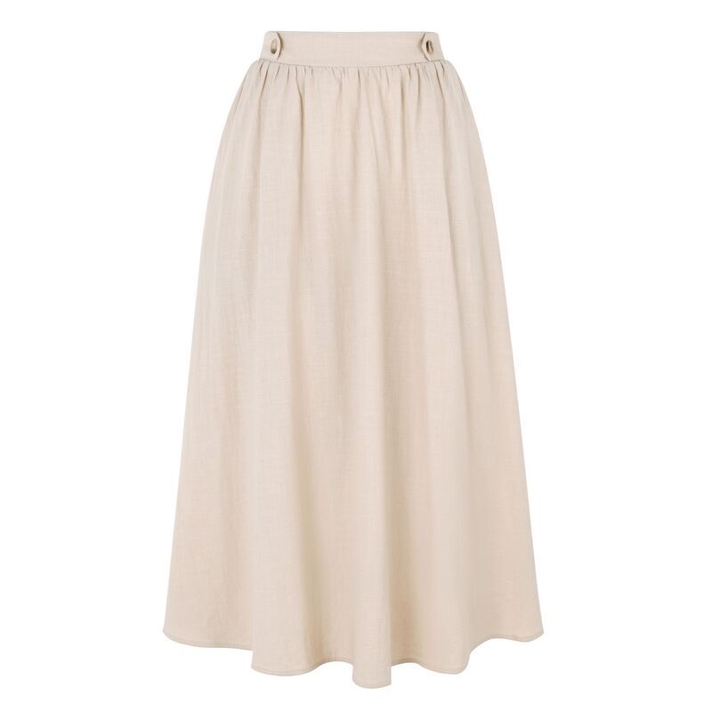 インスパイア シック レディース ボトムスカート A ライン ミディ INSPIRE CHIC Womens Casual Skirt Elastic Waist A Line Midi Skirts