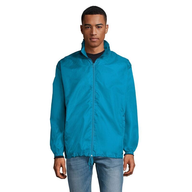 ソルズ レディース アウター ジャケット・ブルゾン SOLS Unisex Adult Shift Windbreaker Aqua アクア