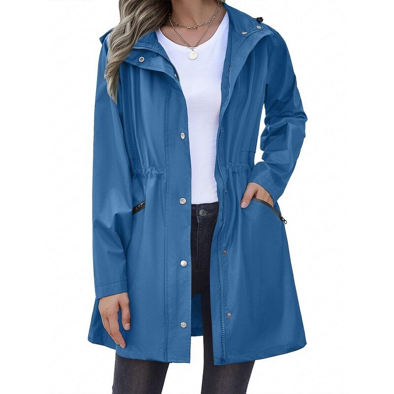 ジーグー レディース アウター ジャケット・ブルゾン コート Zeagoo Womens Waterproof Hooded Rain Jacket Lightweight Lined Windbre