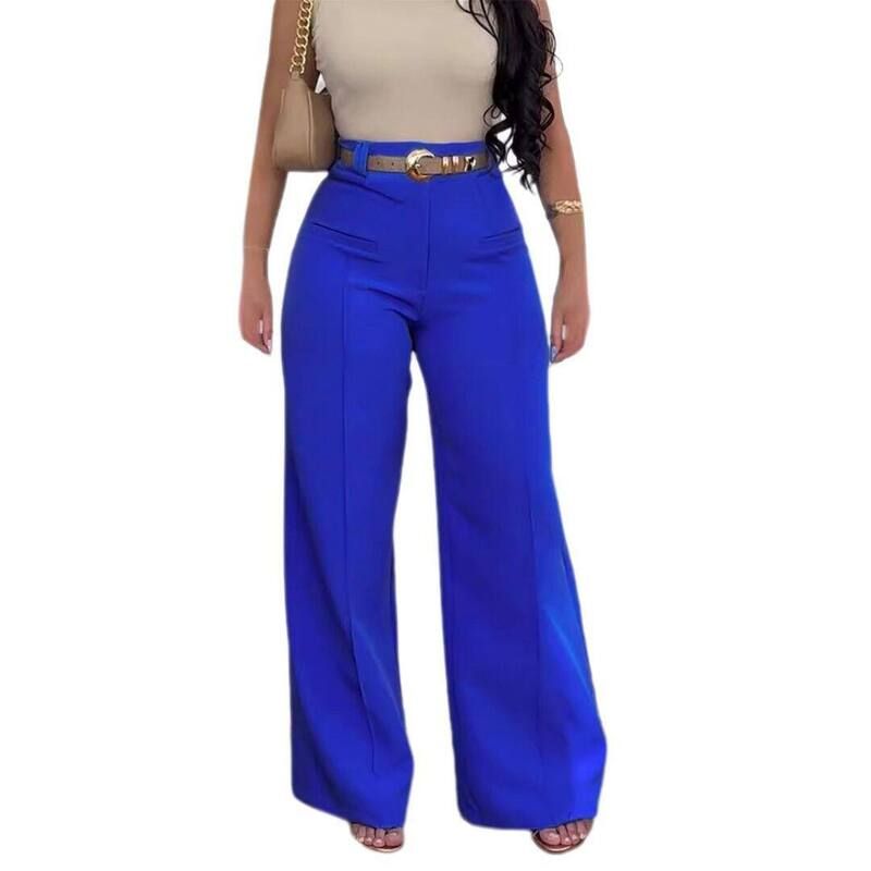 ボディサイズ レディース ボトムス カジュアルパンツ ワイドレッグ ストレート ハイウエスト BODDYSIZE Womens wide Leg Pants High Waistraight Leg