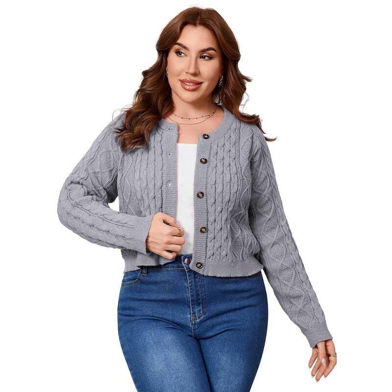 セオリア レディース アウター ニット・セーター ボタンダウン プラスサイズ カーディガン ダウン ジャケット Seoria Women Plusize Cardigan Button Down Sw