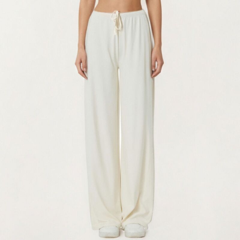 アンナカシ レディース ボトムス カジュアルパンツ ワイドレッグ ハイウエスト AnnaKaci Womens High Waist Wide Leg Lounge Pants with Adjust