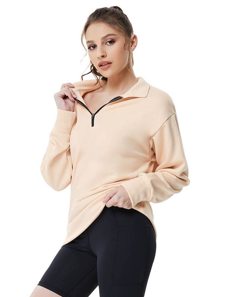 マキシスマーチ レディース トップス Tシャツ ドロップショルダー フリース Maxxis Merch Womens Oversized HalfZip Fleece Pullover Drop Sh