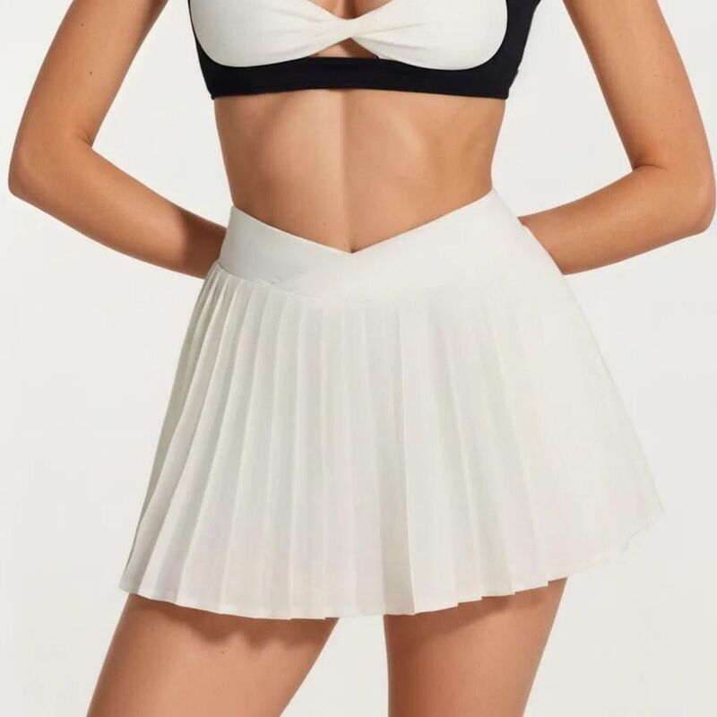 アンナカシ レディース ボトムスカート プリーツ ショートパンツ AnnaKaci Womens Pleated Tenniskort with Built In Shorts Athletic Sk