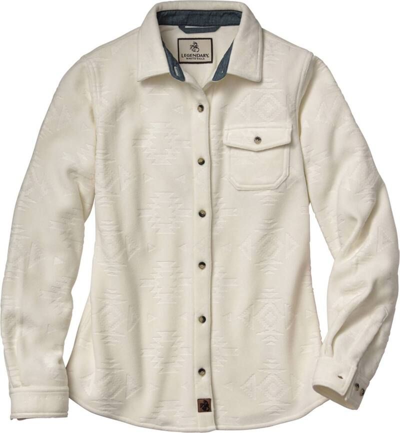 レジェンダリーホワイトテイルズ レディース トップス シャツ フリース Womens Legendary Whitetails Trail Guide Fleece Shirt Pristine