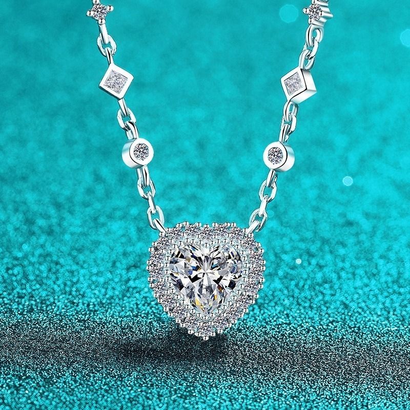 モアサナイトネックレス モアッサナイト ネックレス ペンダント シルバー925 レディー 普段使い 冠婚葬祭 ネックレス モアサナイト 卒業式 人工ダイヤモンド ネックレス mxl158