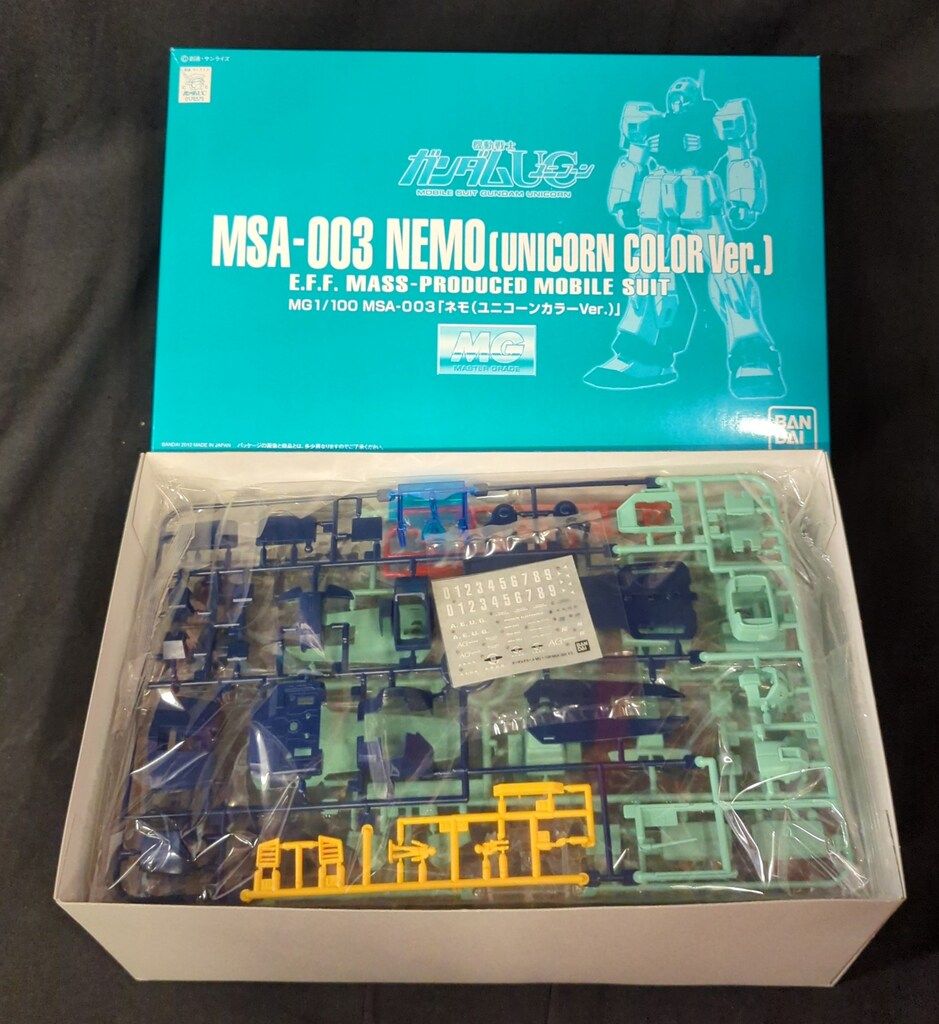 バンダイ MG 1/100 機動戦士ガンダムUC ネモ ユニコーンカラーver