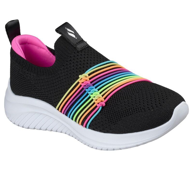 スケッチャーズ レディース シューズ スニーカー Skechers Ultra Flex 30 GirlslipOn Comfort Sneakers Black Multi ブラック
