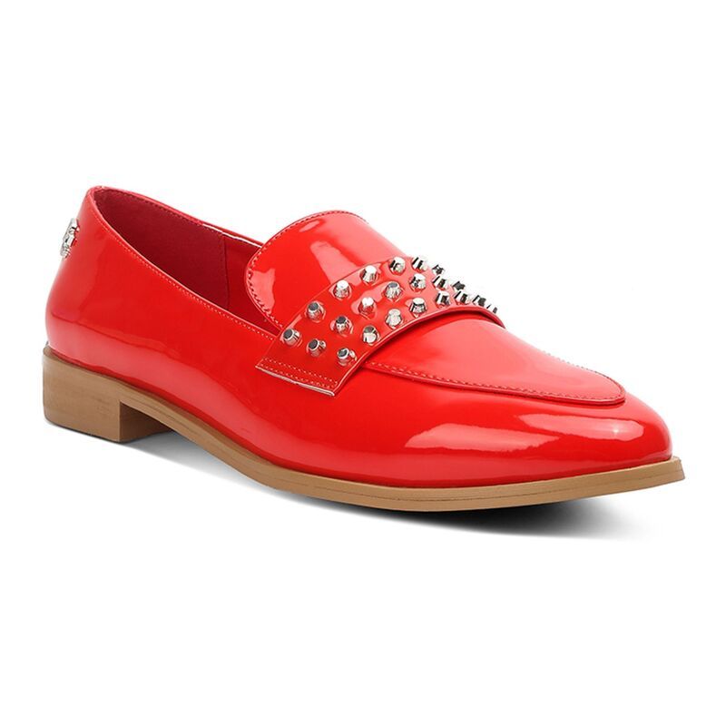 ラグアンドコー レディース シューズ スリッポン・ローファー Rag Co Meanbabe Womenstudded Loafers Red レッド