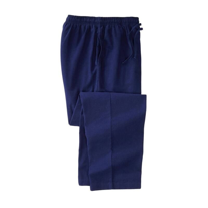 キングサイズ レディース アンダーウェア ナイトウェア パンツ トール KingSize Mens Big Tall Solid Flannel Pj Pants Navy ネイビー