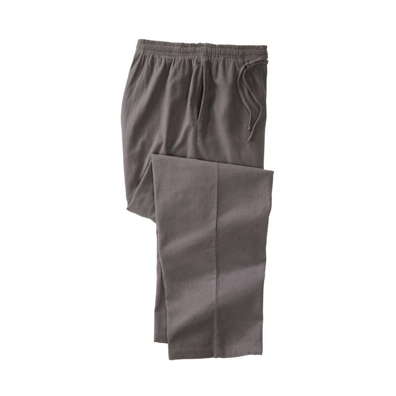 キングサイズ レディース アンダーウェア ナイトウェア パンツ トール KingSize Mens Big Tall Solid Flannel Pj Pantsteel