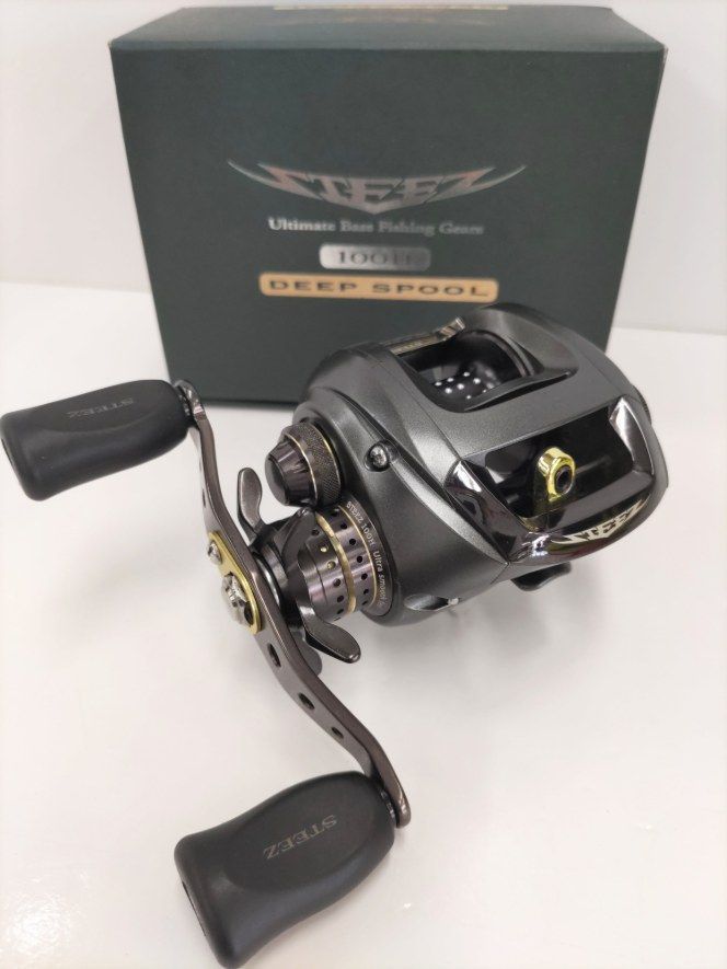 【美品・初代】ダイワ 07スティーズ 100H（01）STEEZ　バスフィッシング　ベイト　名機　ヘビキャロ　琵琶湖
