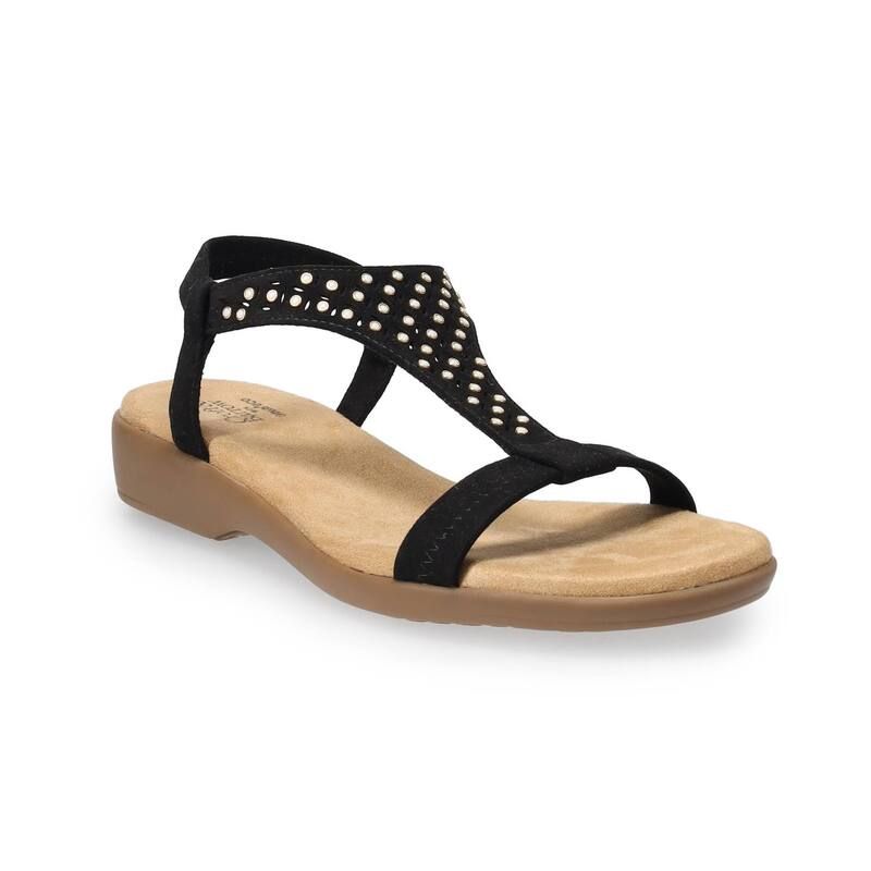 クロフト＆バロー レディース シューズ サンダル Croft Barrow Katerina Pearl Womensandals Black ブラック