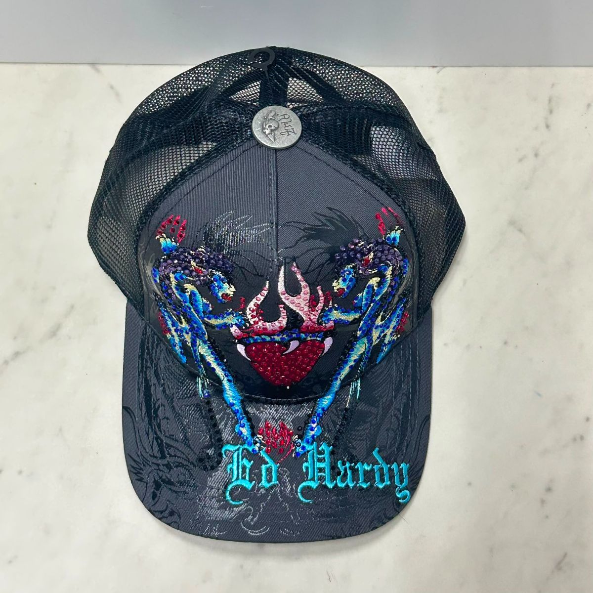 定番，爆買い USA仕様 Ed Hardy エドハーディ Panthers Rhinestone