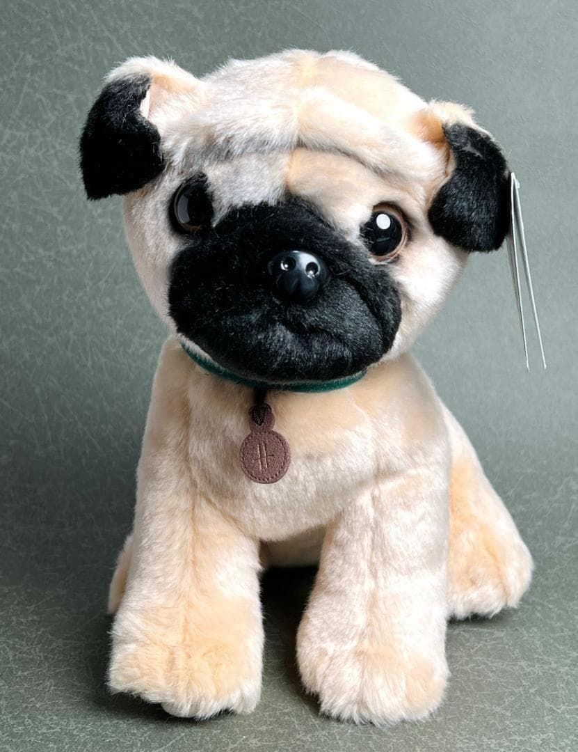 新品　英国 ハロッズ Harrods ポピー パグ パピー　子犬 ぬいぐるみ 英国 ハロッズ Harrods ポピー パグ パピー 子犬 ぬいぐるみ 新品
