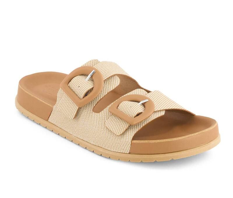 アンドレア レディース シューズ サンダル Andrea Womens Total Comfort Footbed Sandals 67655 Beige ベージュ