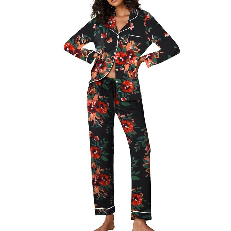 エコアー レディース アンダーウェア ナイトウェア ボタンダウン Ekouaer Pajamas Womens Long Sleeve Sleepwear Soft Button Down Loung