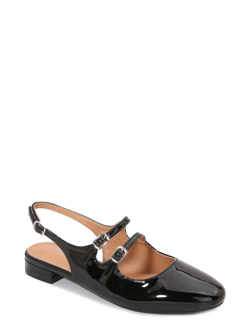 バーネス レディース シューズ サンダル BERNESS Rosalie DoubleStrap Mary Jane Flats Black ブラック