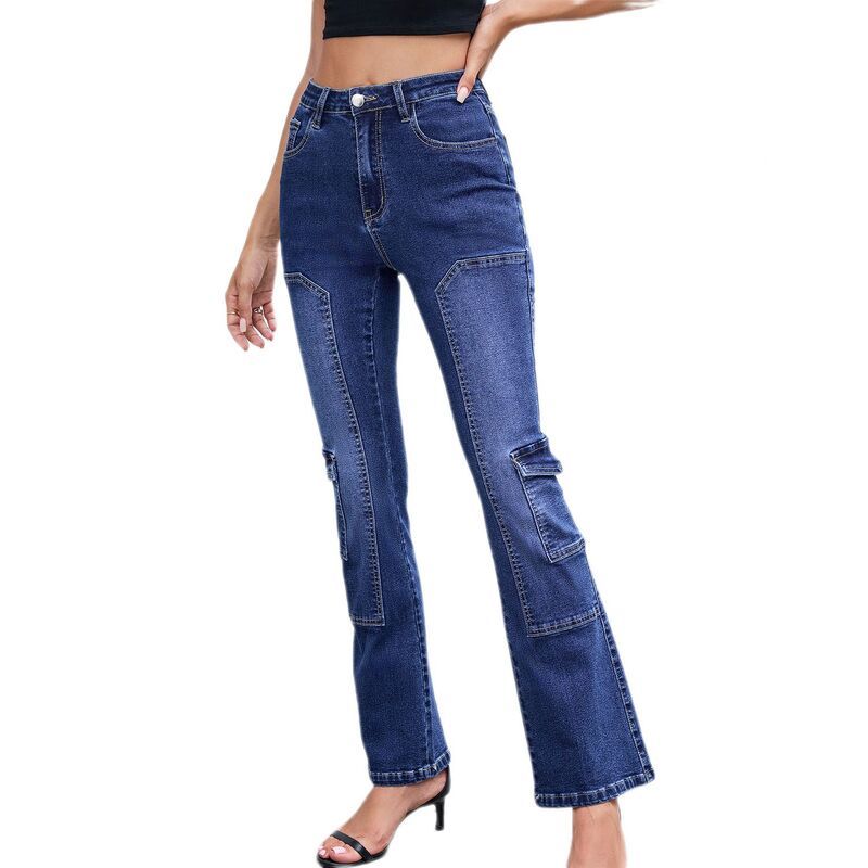 コジョイン レディース ボトムス デニムパンツ ブーツカット ブーツ ジーンズ Kojooin Women Bootcut Jeans Mid High Waisted Stretchy Flare