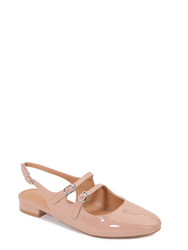 バーネス レディース シューズ サンダル BERNESS Rosalie DoubleStrap Mary Jane Flats Beige ベージュ