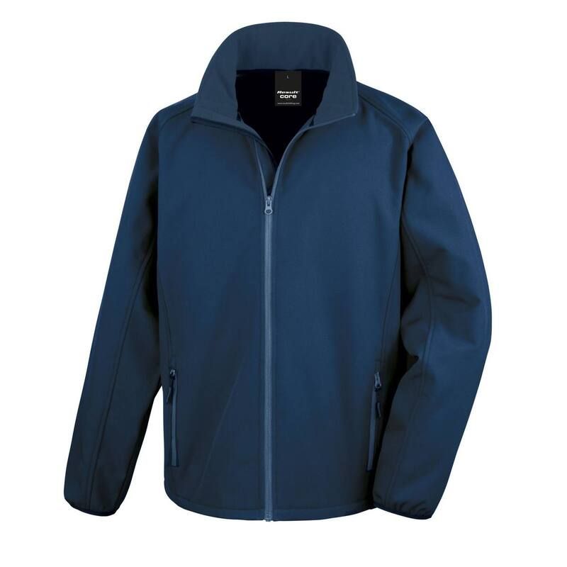 リザルト レディース アウター ジャケット・ブルゾン プリント Result Core Mens Printable Soft Shell Jacket Navy ネイビー 12,305円