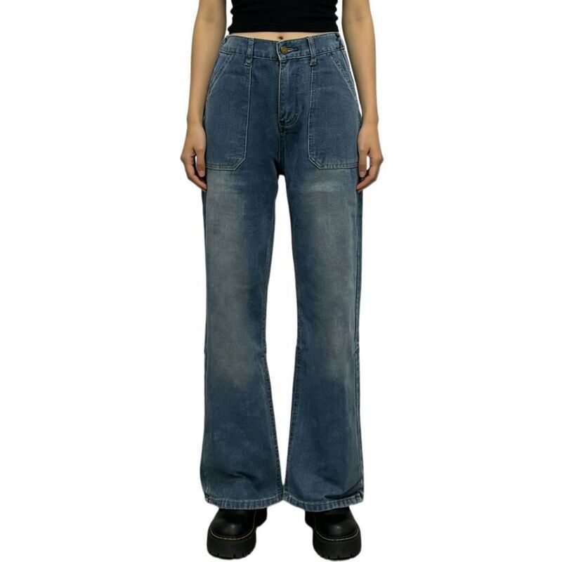 エリートチョイス レディース ボトムス デニムパンツ ワイドレッグ ジーンズ Elitechoice Womens Casual Boyfriend Y2K Denim Pants High Wais
