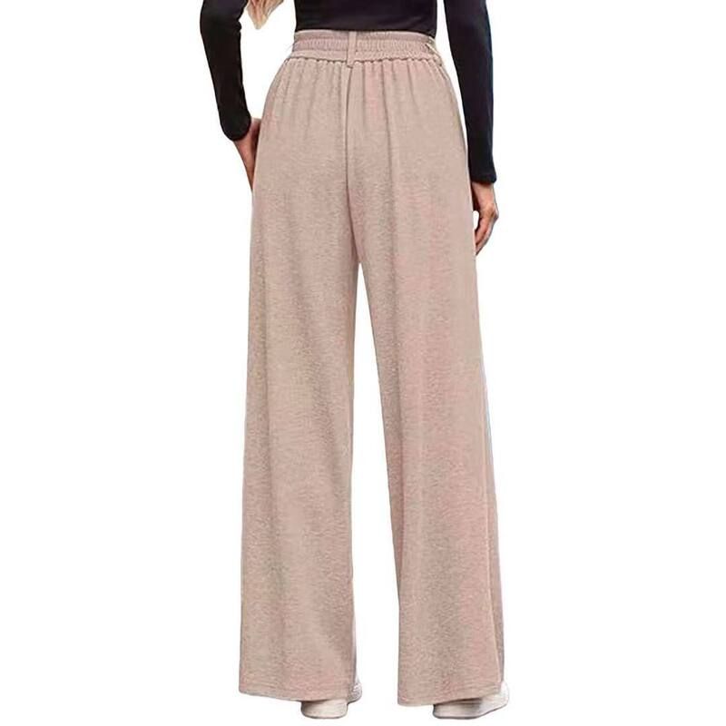 クリアフラワー レディース ボトムス カジュアルパンツ ワイドレッグ プリーツ ClearFlower Women High Rise Wide Leg Pants Pleated Front Dre