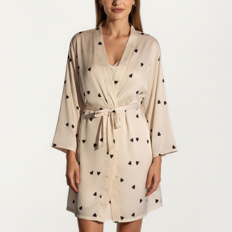 アンナカシ レディース アンダーウェア ナイトウェア ドット柄 ドット サテン AnnaKaci Womens 2Piece Set Satin Polka Dot Slip Dress with S