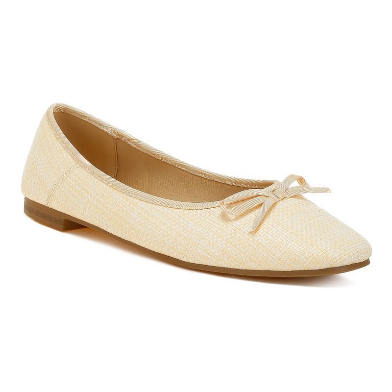ラグアンドコー レディース シューズ サンダル Rag Co Paperings Womens Raffia Ballet Flats Natural