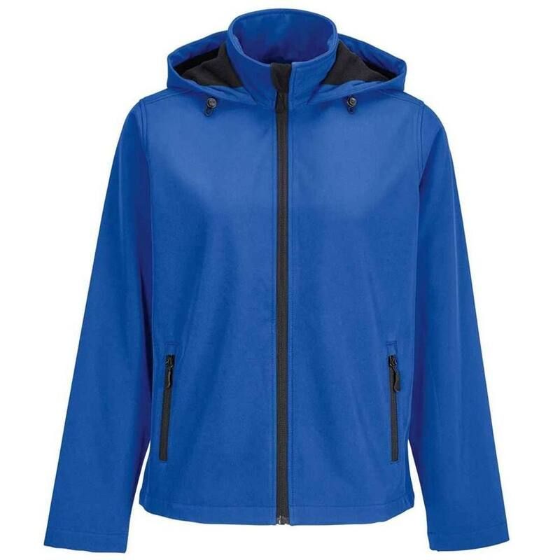 ソルズ レディース アウター ジャケット・ブルゾン SOLS WomensLadies Race Hooded Soft Shell Jacket Royal Blue ブルー