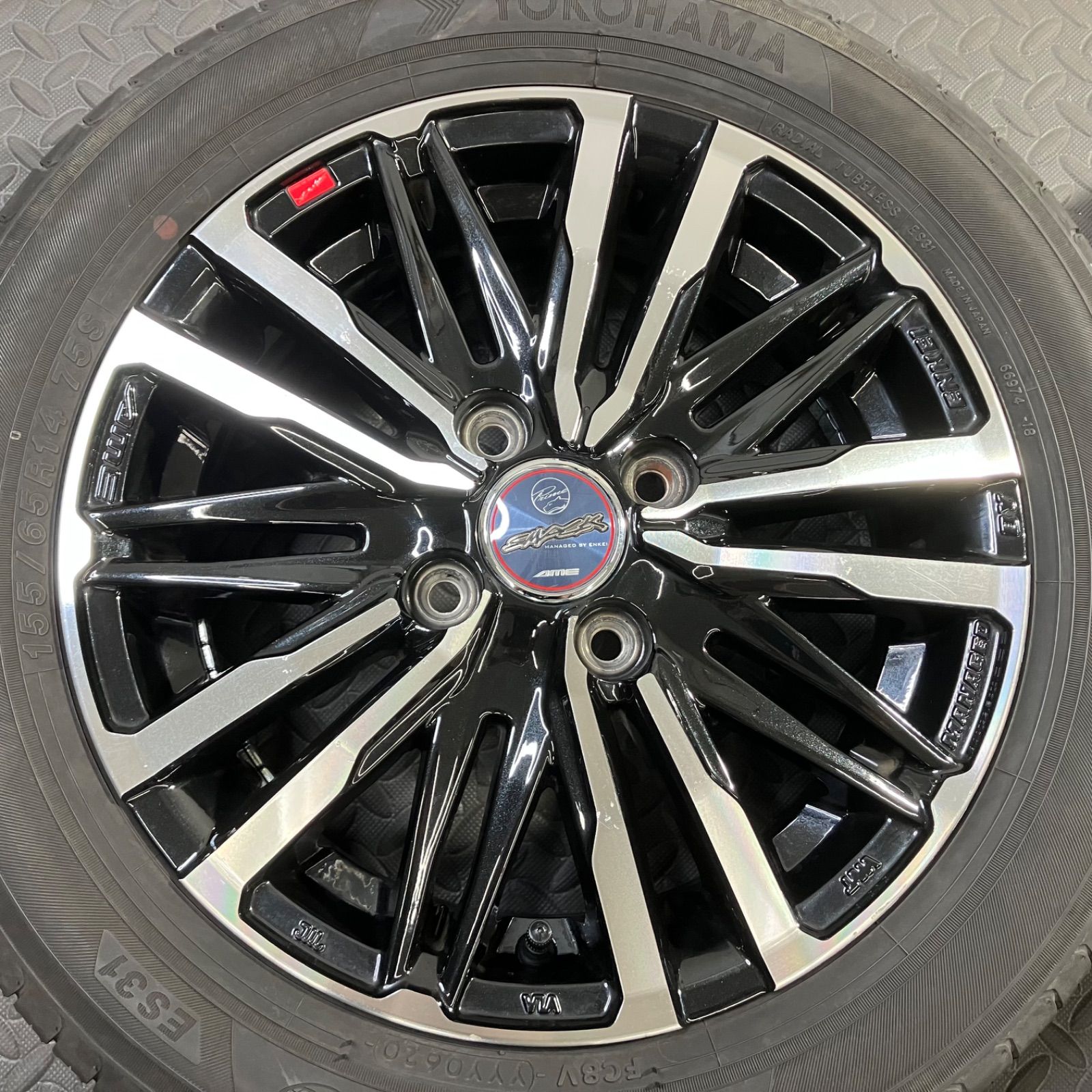 20年製 155/65R14 ヨコハマ エコス ES31 共豊 スマッグ プライム 