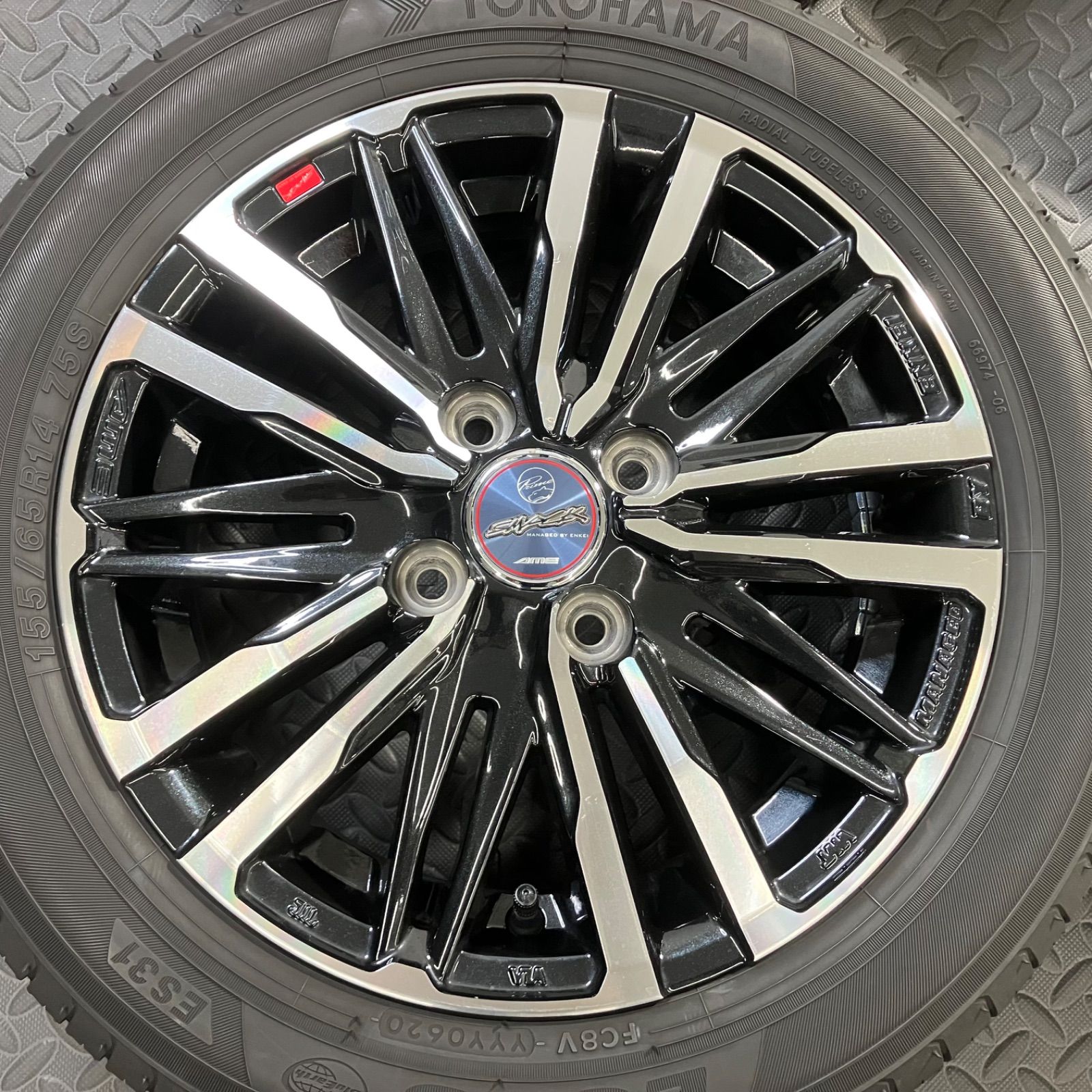 20年製 155/65R14 ヨコハマ エコス ES31 共豊 スマッグ プライム 