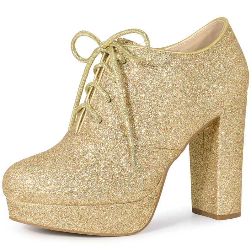 ブリスフルステップ レディース シューズ ブーツ・レインブーツ プラットフォーム アンクル レース ヒール BLISSFUL STEP Lace up Chunky Heel Platform Gli