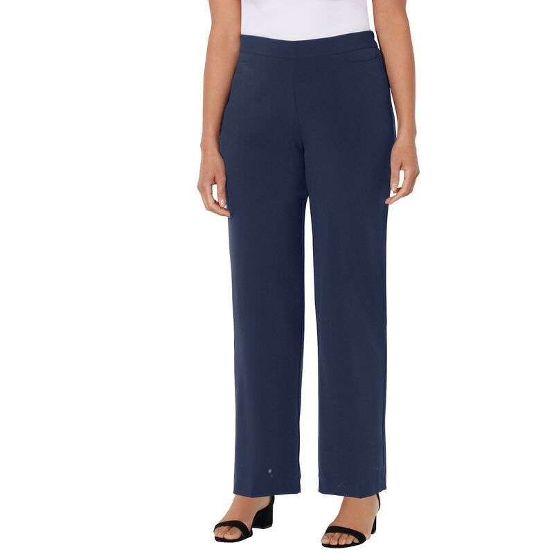 キャサリンズ レディース ボトムス カジュアルパンツ プラスサイズ Catherines Womens Plusize Refined PullOn Pant Midnight