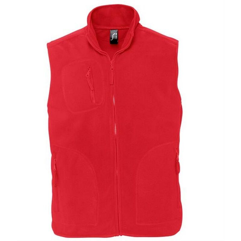ソルズ レディース アウター ジャケット・ブルゾン ジレ フリース SOLS Unisex Adult Norway Fleece Gilet Red レッド