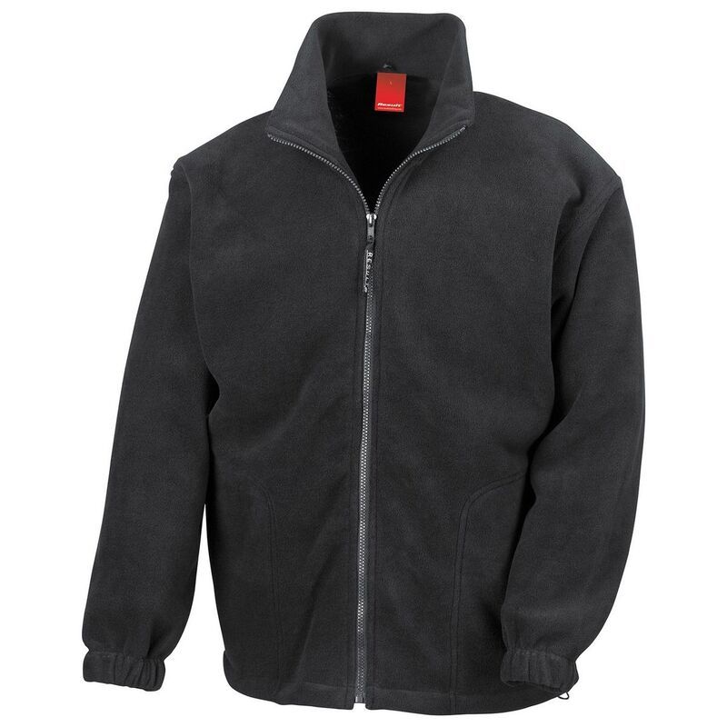 リザルト レディース アウター ジャケット・ブルゾン フリース Result Mens Polartherm Fleece Jacket Black ブラック