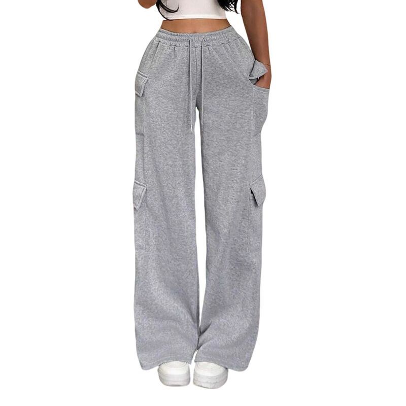 エリートスピリット レディース ボトムス カジュアルパンツ ワイドレッグ スウェットパンツ EliteSpirit Womens Casual Wide Leg Cargo Sweatpants Dr