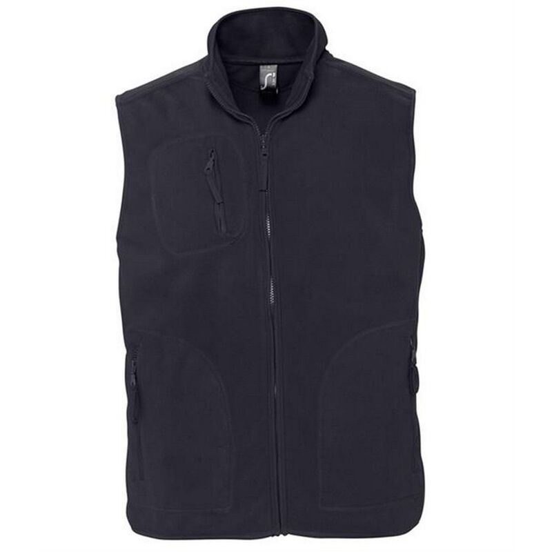 ソルズ レディース アウター ジャケット・ブルゾン ジレ フリース SOLS Unisex Adult Norway Fleece Gilet Charcoal Grey Solid チャコール