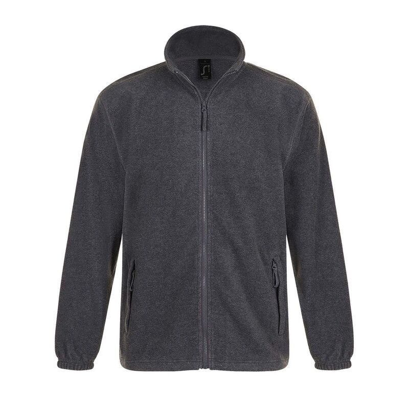 ソルズ レディース アウター ジャケット・ブルゾン フリース SOLS Mens North Full Zip Outdoor Fleece Jacket Gray Marl グレー