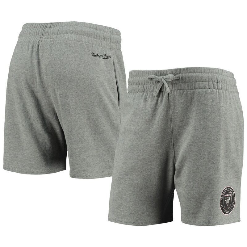 アンブランデッド レディース ボトムス ハーフパンツ・ショーツ ショートパンツ ロゴ Unbranded Womens Mitchell Ness Heathered Gray Inter Miami