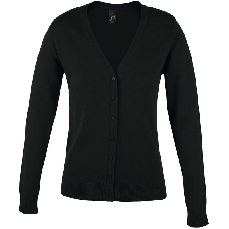 ソルズ レディース アウター ニット・セーター Vネック カーディガン SOLS WomensLadies Golden V Neck Cardigan Black ブラック