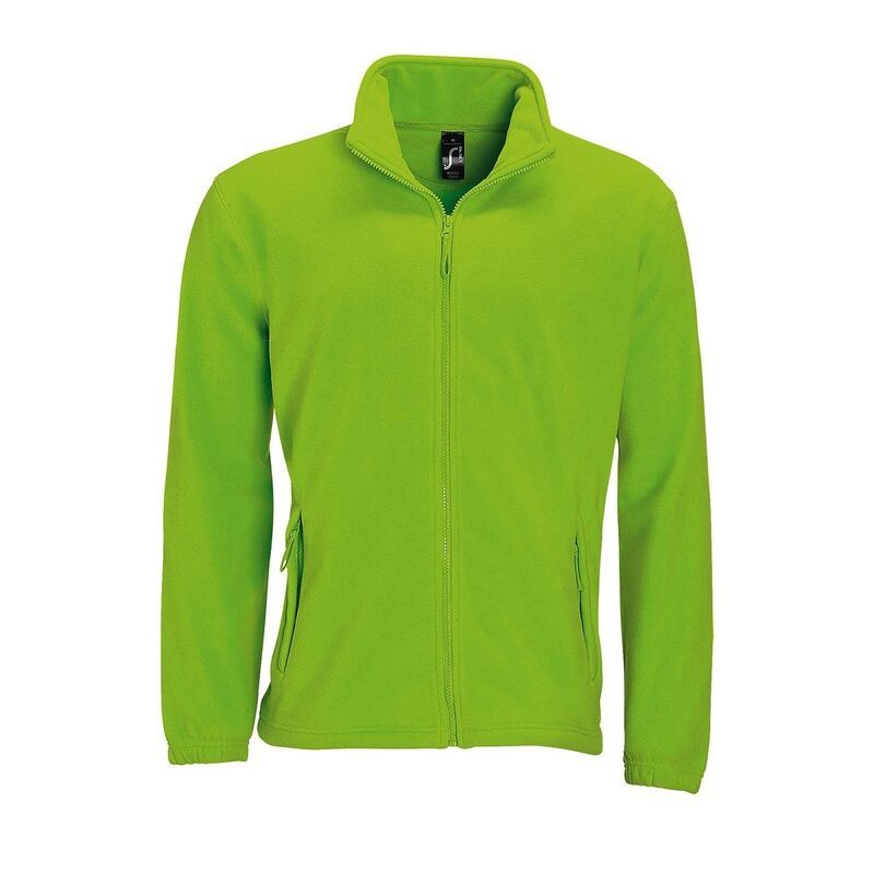 ソルズ レディース アウター ジャケット・ブルゾン フリース SOLS Mens North Full Zip Outdoor Fleece Jacket Lime ライム