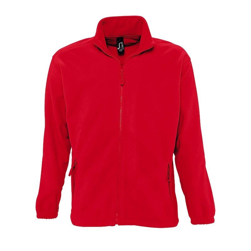 ソルズ レディース アウター ジャケット・ブルゾン フリース SOLS Mens North Full Zip Outdoor Fleece Jacket Red レッド