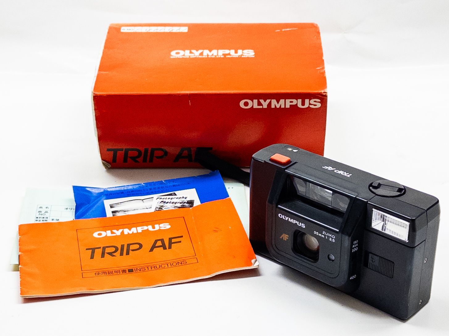 オリンパス OLYMPUS TRIP AF フィルムカメラ 箱 取説付き コンパクト