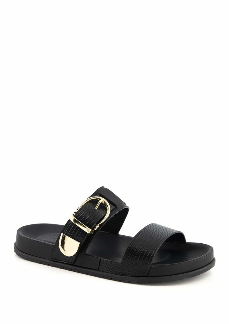 アンドレア レディース シューズ サンダル Andrea Womens Double Strap Footbed Sandals 90562 Black ブラック