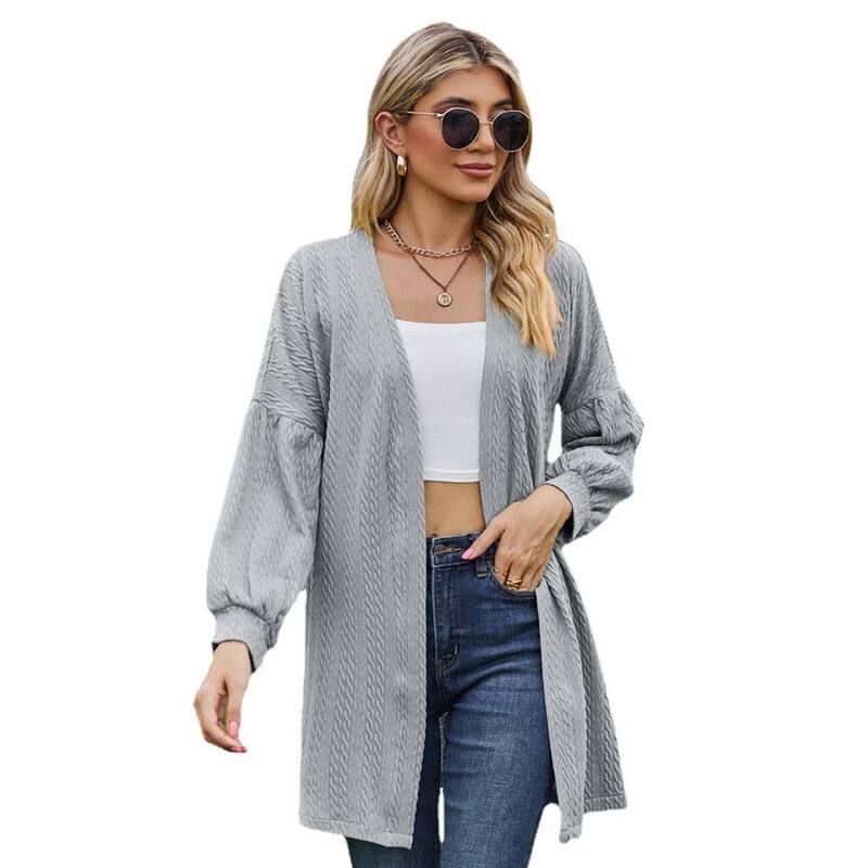 ジョイジョイ レディース アウター ジャケット・ブルゾン カーディガン ニット JoyJoy Womens Elegant Knit Cardigan Solid Color Oversized Lo