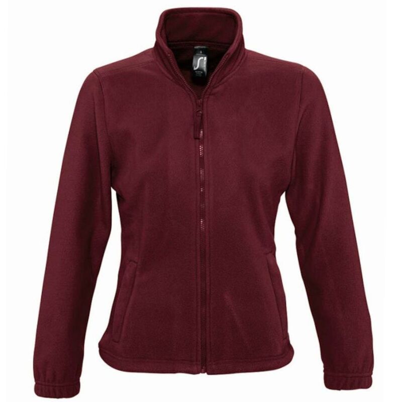 ソルズ レディース アウター ジャケット・ブルゾン フリース SOLS WomensLadies North Full Zip Fleece Jacket Burgundy バーガンディ