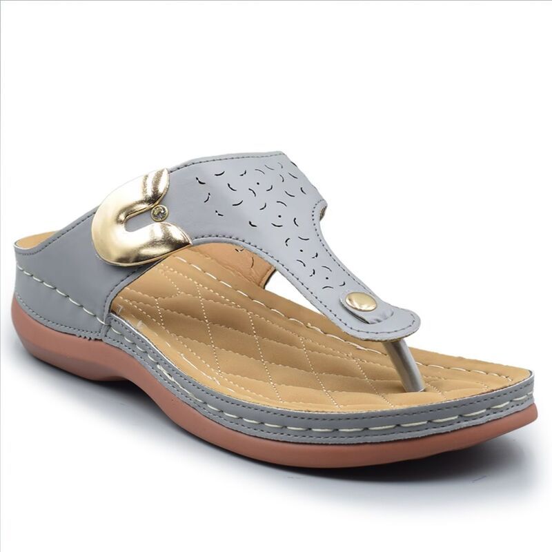ヘンリーフェレーラ レディース シューズ サンダル Henry Ferrera ComfortU WomenslipOn Fashion Sandals Gray グレー