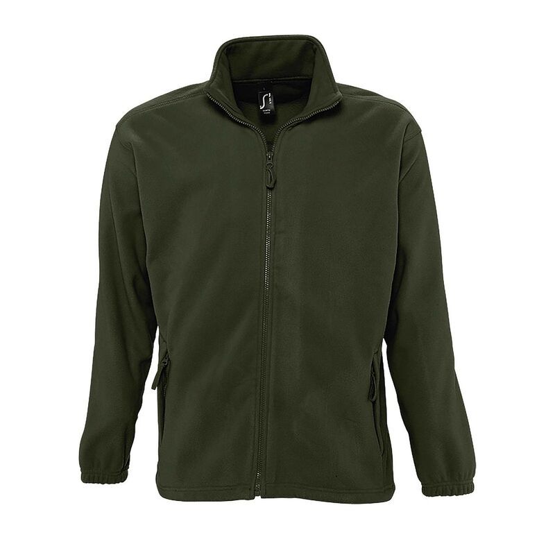 ソルズ レディース アウター ジャケット・ブルゾン フリース SOLS Mens North Full Zip Outdoor Fleece Jacket Army アーミー
