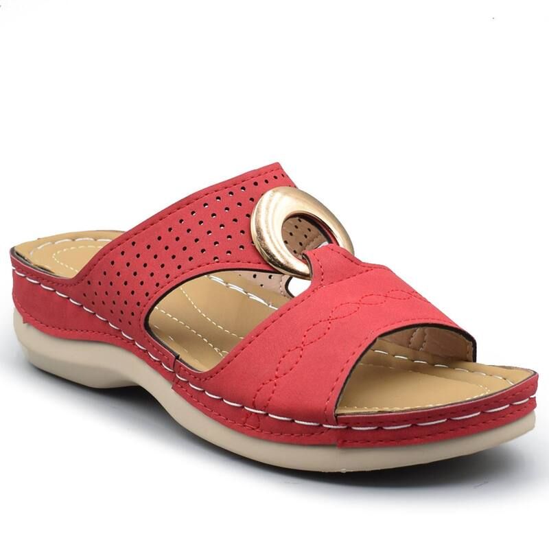 ヘンリーフェレーラ レディース シューズ サンダル Henry Ferrera Deja Vu WomenslipOn Ring Sandals Red レッド